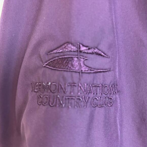FootJoy Jacket Womens Purple Full Zip Lightweight Golf Rain Wind Vermont Size L - Picture 4 of 7